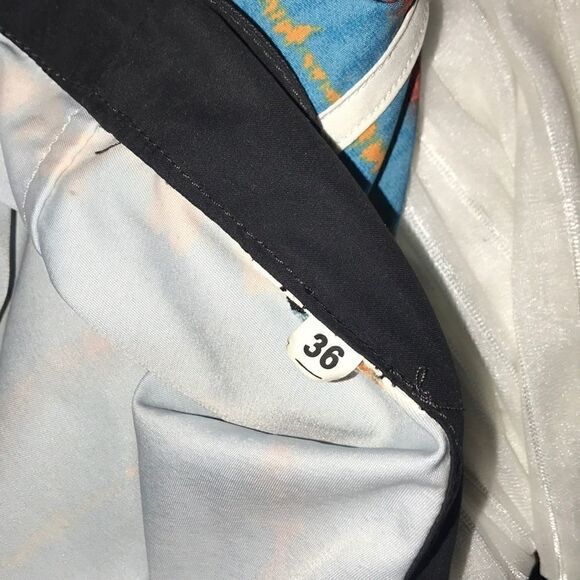 Quicksilver Men's Black, Blue Embroidered Logo Drawstring Board Shorts Size 36 - Picture 7 of 7